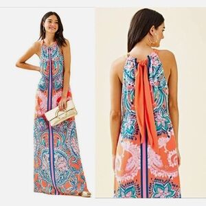 Lilly Pulitzer Hollyn Maxi Paisley Dress NWT